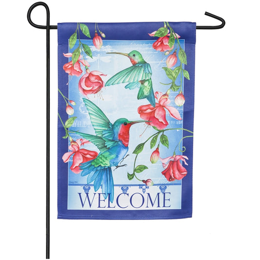 Hummingbirds Garden Flag