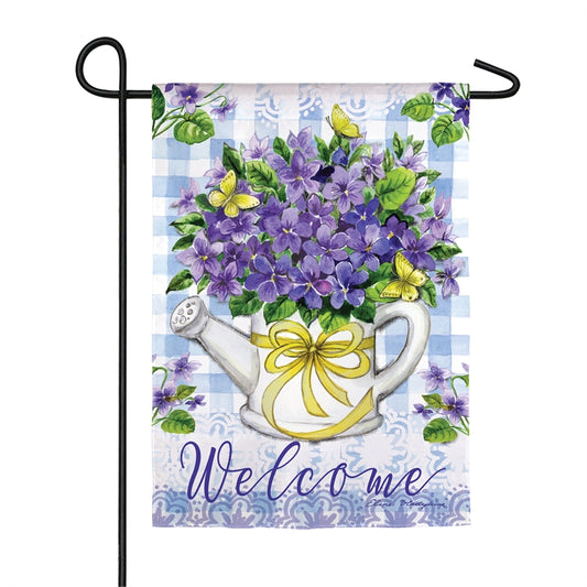 Violet Bouquet Garden Flag