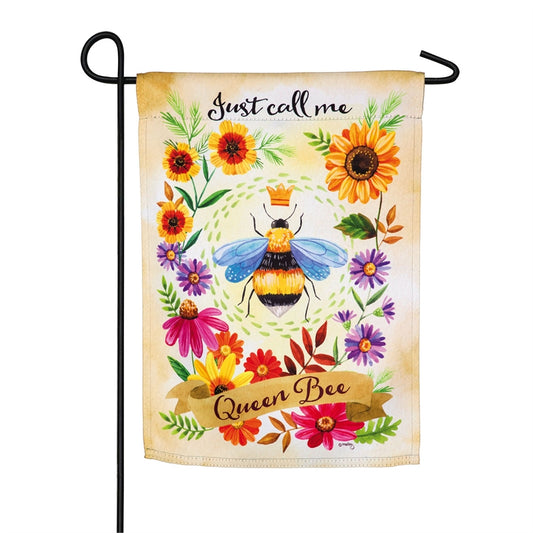 Queen Bee Garden Flag