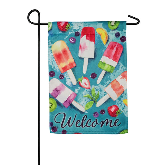 Popsicle Welcome Garden Flag
