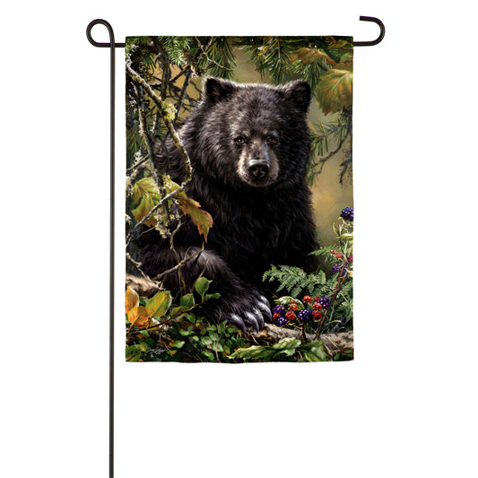 Black Bear Woods Garden Flag