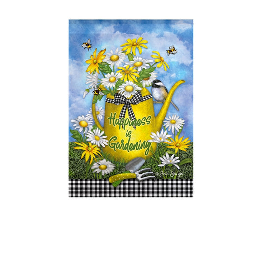 Watering Can Garden Flag