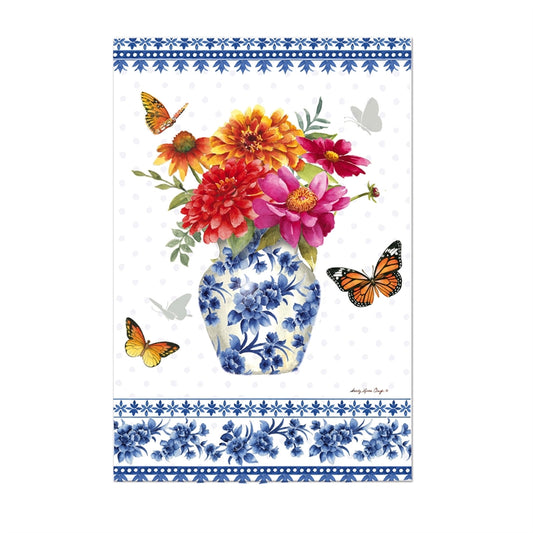 Chinoiserie Floral Garden Flag