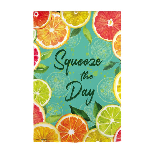 Citrus Squeeze the Day Garden Flag