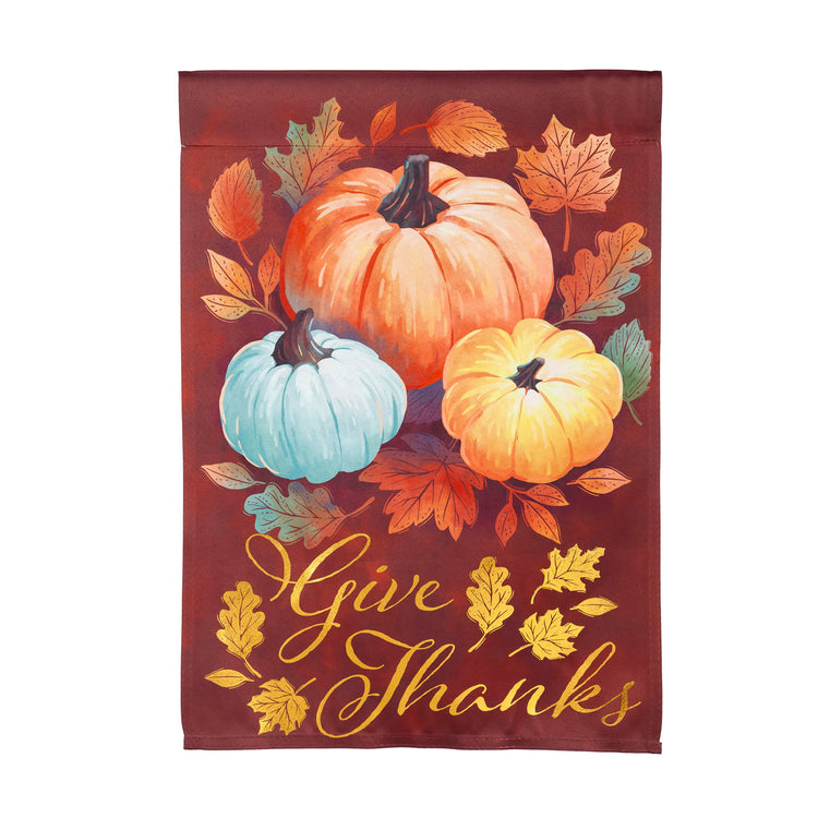 Crafted Harvest Printed Suede Garden Flag; Polyester 12.5"x18"