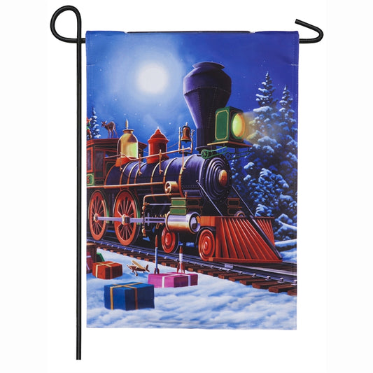 Santas Express Train EverOptics Garden Flag