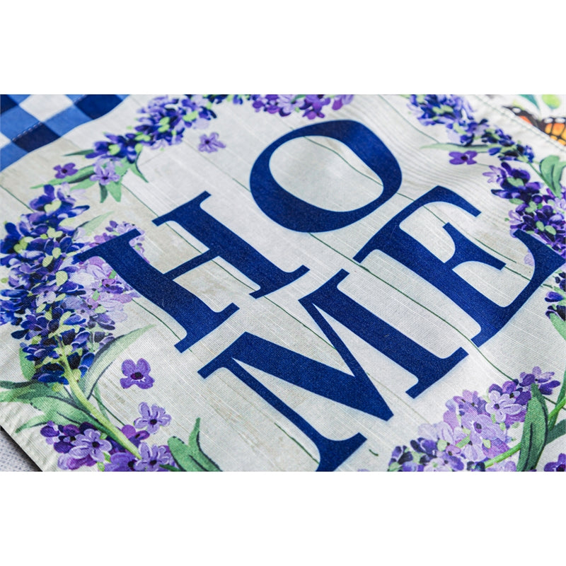 Home Wreath Printed Textured Striation Garden Flag; Polyester 12.5"x18"