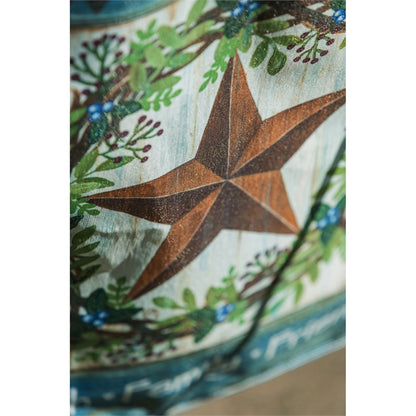 Faith, Family, & Friends Country Star Textured Striation Garden Flag; Polyester 12.5"x18"