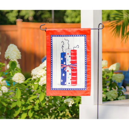 Americana Firecrackers Garden Flag