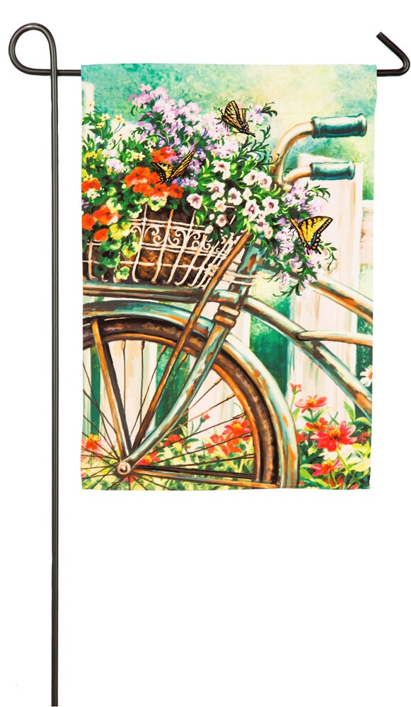 Special Delivery Spring Bicycle Garden Flag