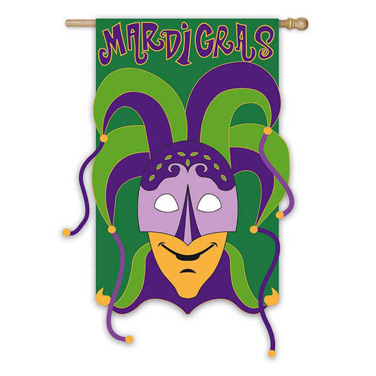 Mardi Gras Bells House Flag