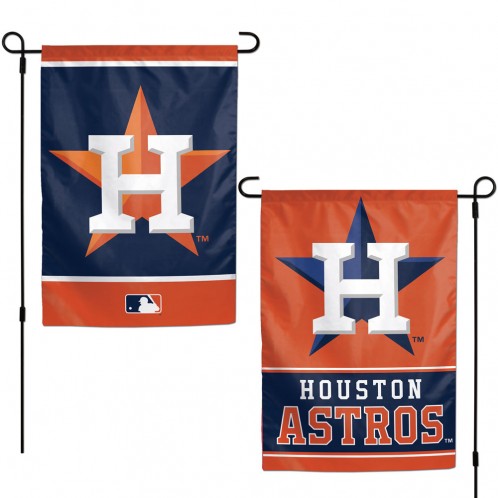 Houston Astros Double Sided Garden Flag; Polyester