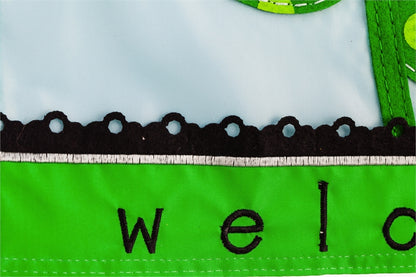 Welcome Daisy Applique Seasonal House Flag; Polyester