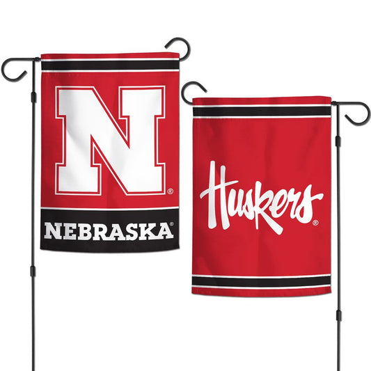 12.5"x18" University of Nebraska Cornhuskers Double-Sided Garden Flag