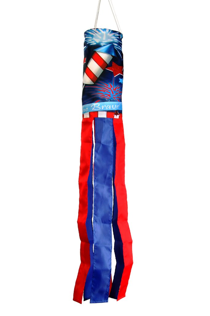 "Home of the Brave" Windsock; Polyester