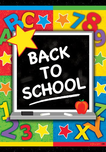 Back to School Days Garden Flag