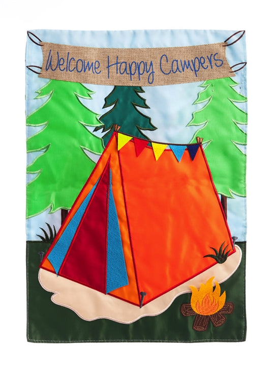 Welcome Campers Garden Flag