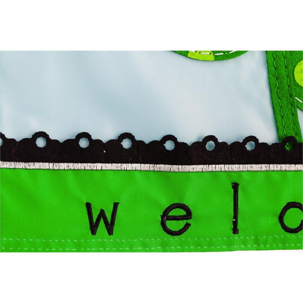 Welcome Daisy Garden Flag