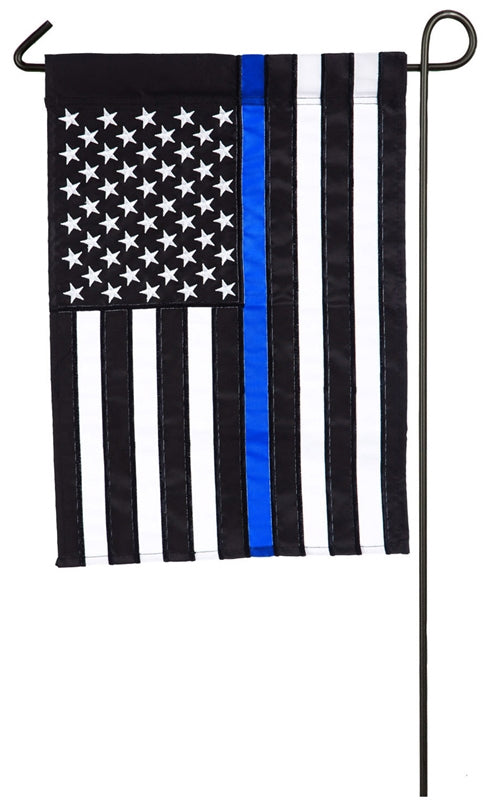 Thin Blue Line Garden Flag