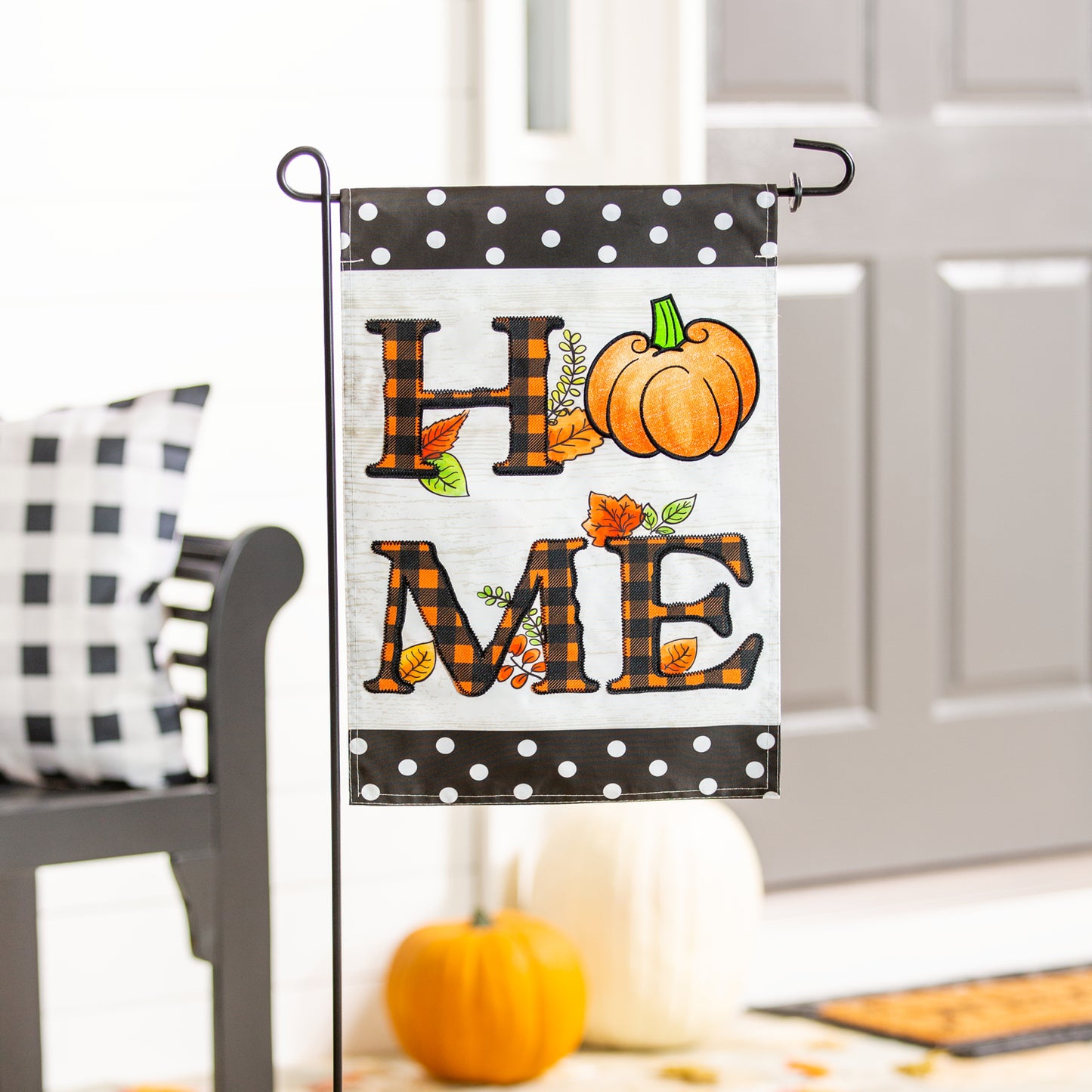 Pumpkin Home Garden Flag