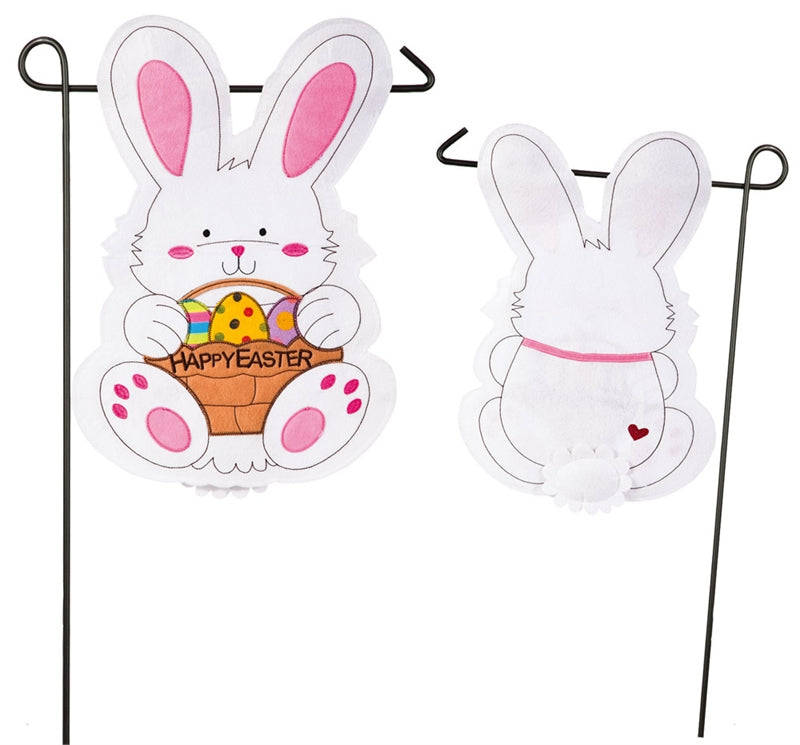 Easter Bunny Felt Garden FLag