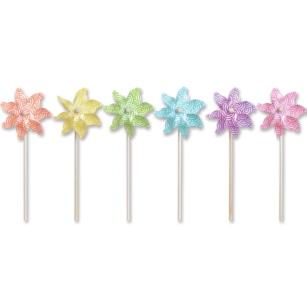 7" Waves Pinwheel - Purple