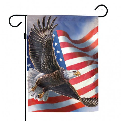 Patriotic Eagle Garden Flag