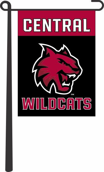 Central Washington University Wildcats Garden Flag; Polyester