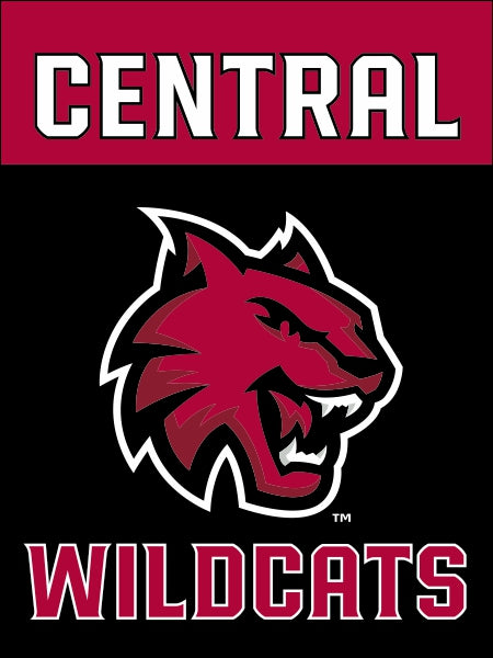 Central Washington University Wildcats House Flag; Polyester