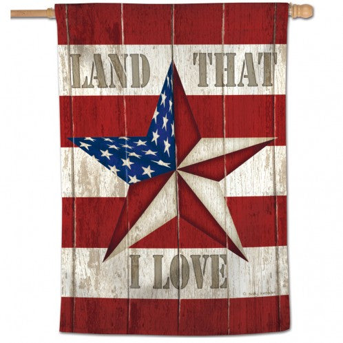"Land that I Love" Printed Seasonal House Flag; Polyester