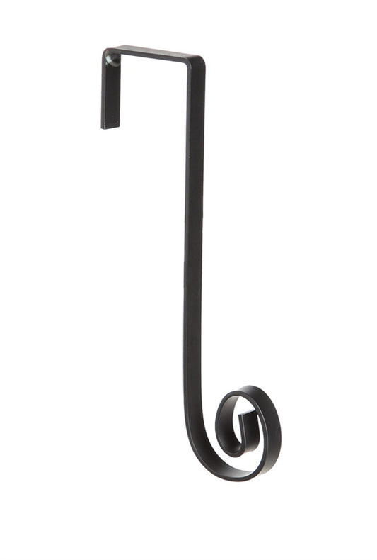 Black Painted Metal Door Decor Holder - 8"Tx4"W