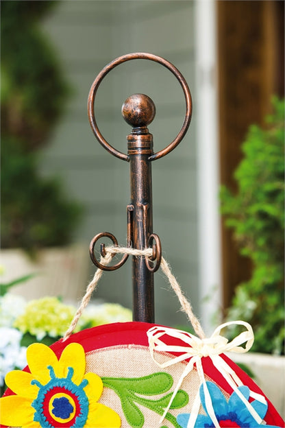 Decorative Bronze Metal Door Decor Hanger Stand