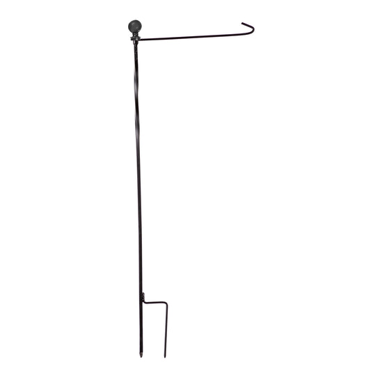 Black Metal Garden Flag Pole