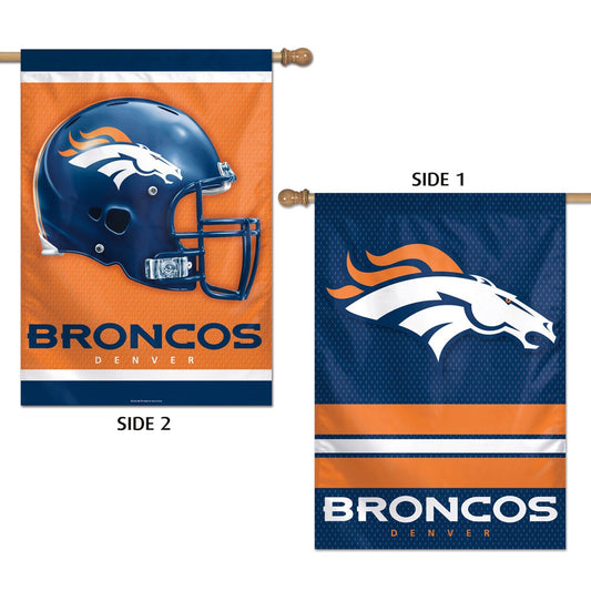 Denver Broncos Double Sided House Flag; Polyester