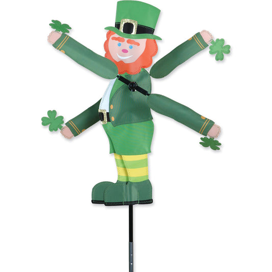 Leprechaun Whirligig Yard Art Spinner