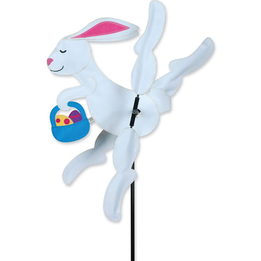 Easter Bunny Whirligig Spinner; Nylon 12.25"x12", diameter 20"
