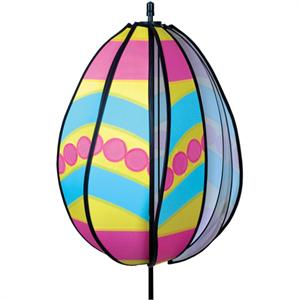 Pink Polka Dots Egg Spinner; Nylon 13"ODx18.5"