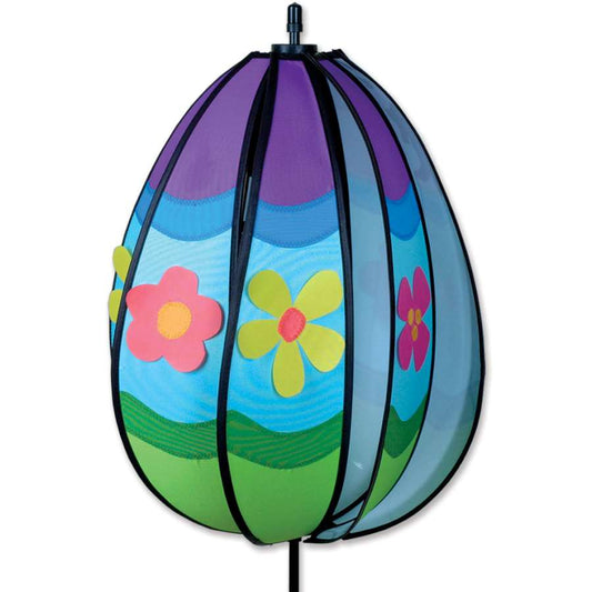 Easter Flowers Egg Spinner; Nylon 13"ODx18.5"