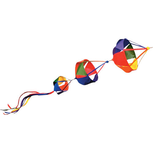 Rainbow Small Spinnies Set Windsock; Nylon 9"x7"x5"