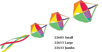 Circus Small Spinnies Set Windsock; Nylon 9"x7"x5"