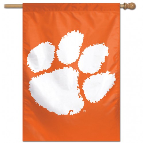 Clemson University Tigers House Flag; Polyester