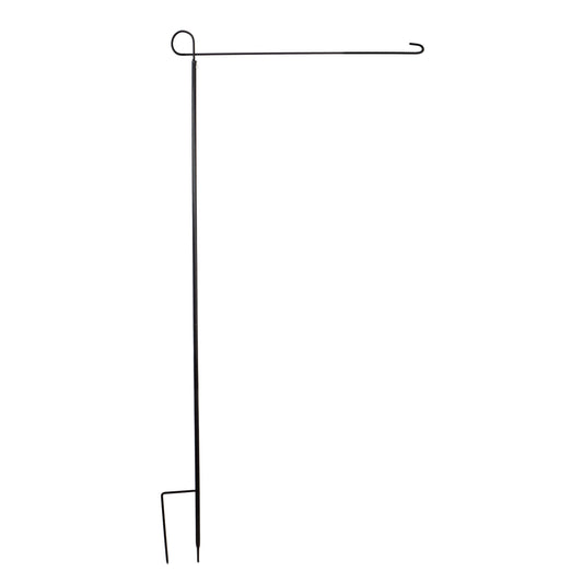 Deluxe 3-Piece Iron Flag Pole for Seasonal House Flags