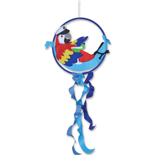 "Relaxing Parrot" Dreamcatcher Windsock; Polyester