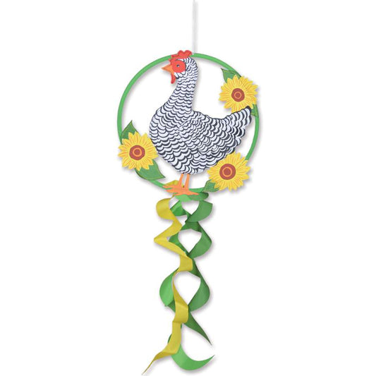 Chicken Dreamcatcher Windsock; Polyester