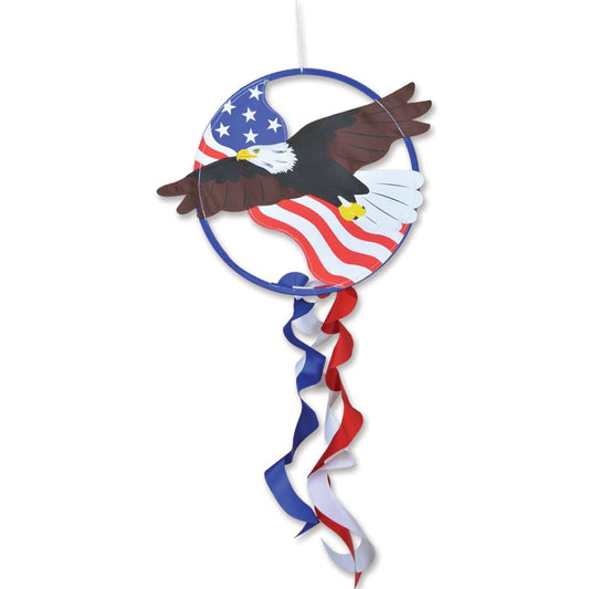 Eagle Dreamcatcher Windsock; Polyester