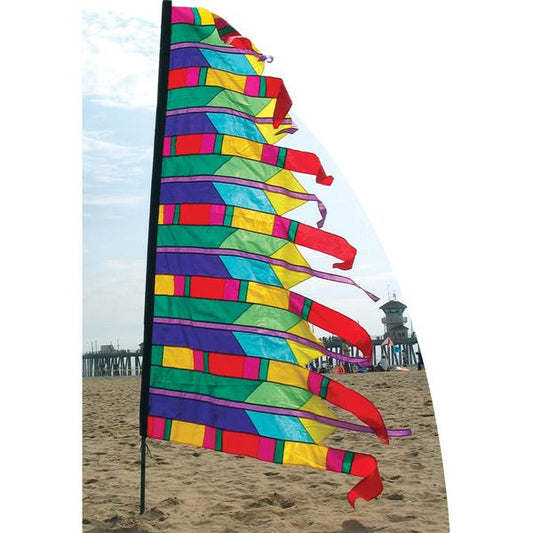 Powwow Feather Tall Banner - Red Feather