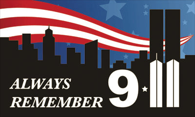 3x5 Remember 9-11 Flag, Nylon H&G