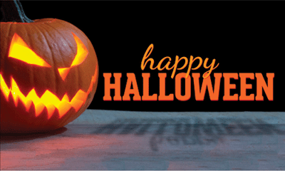 3x5 Happy Halloween Jack-O-Lantern Seasonal Flag; Nylon H&G