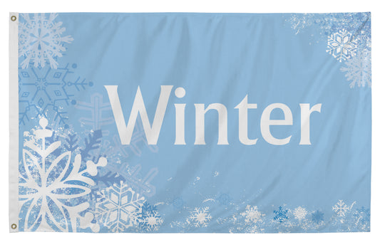 3x5 Winter Scene Seasonal Flag; Nylon H&G