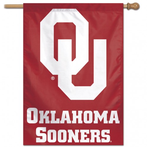 University of Oklahoma Sooners House Flag; Polyester